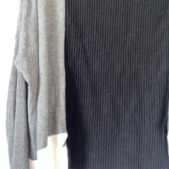 PLANET by Lauren G Pima Cotton Color Block Mock Neck Sweater - Picture 2 of 5